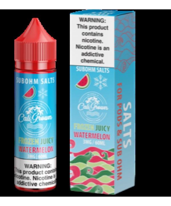 Frozen Juicy Watermelon 60ml Vape Juice - California Grown Sub-Ohm Salts