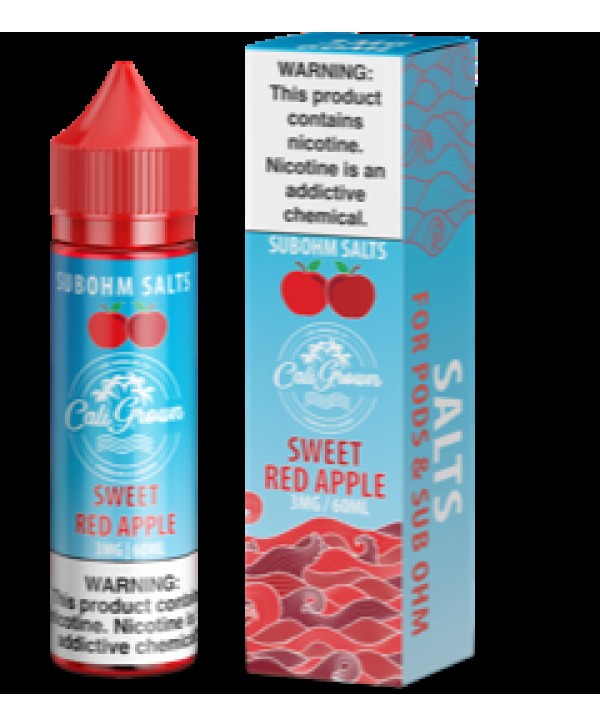 Sweet Red Apple 60ml Vape Juice - California Grown Sub-Ohm Salts