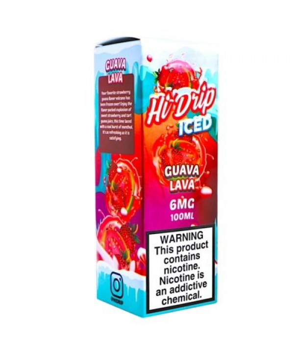 Hi-Drip Iced 100ml Guava Lava Vape Juice