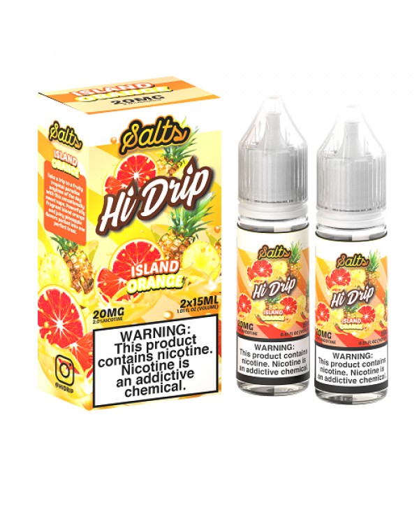 Island Orange 2x 15ml Nic Salt Vape Juice - Hi Drip