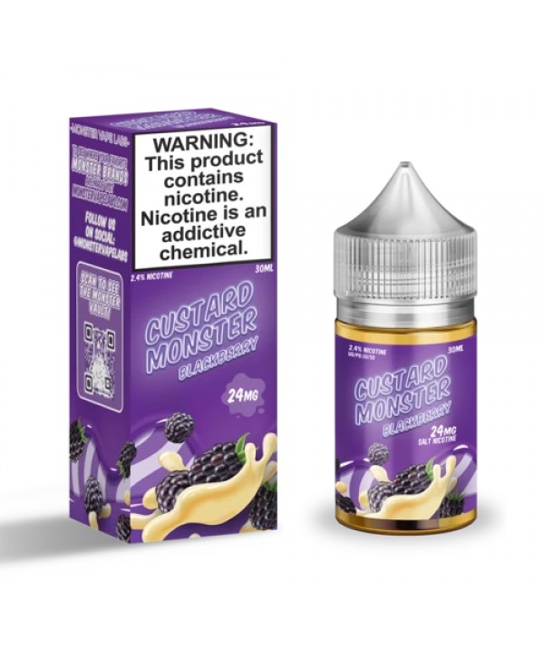 Blackberry Custard 100ml Vape Juice - Custard Monster