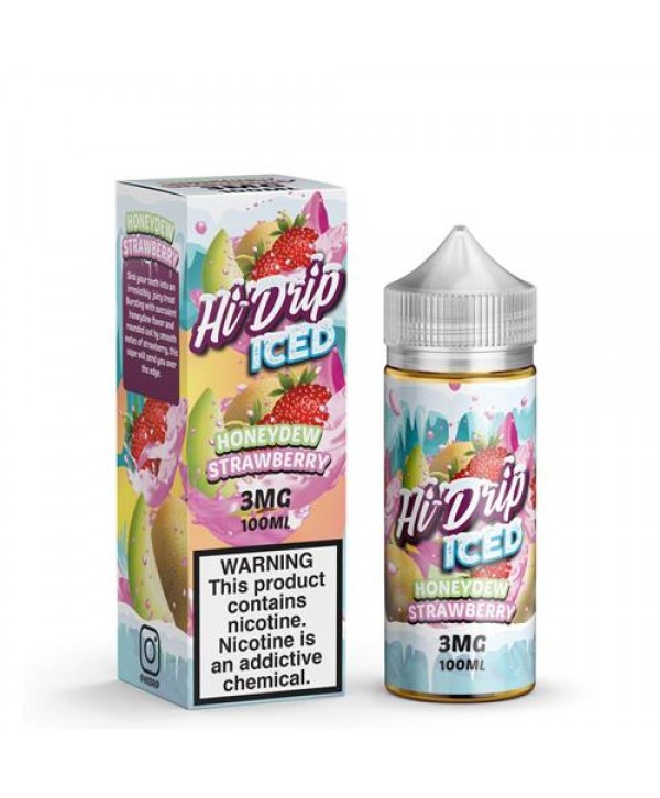 Hi-Drip Honeydew Strawberry Iced 100ml Vape Juice