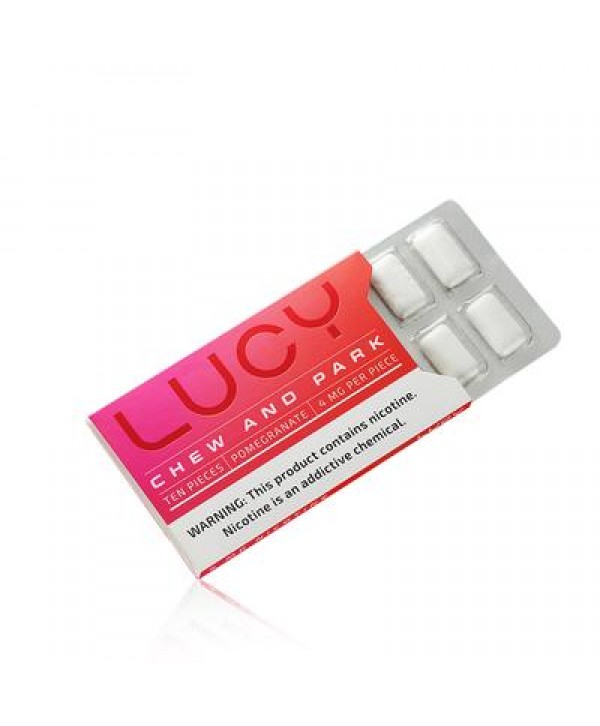 LUCY Nicotine Gum - Pomegranate Flavor (3 Pack)