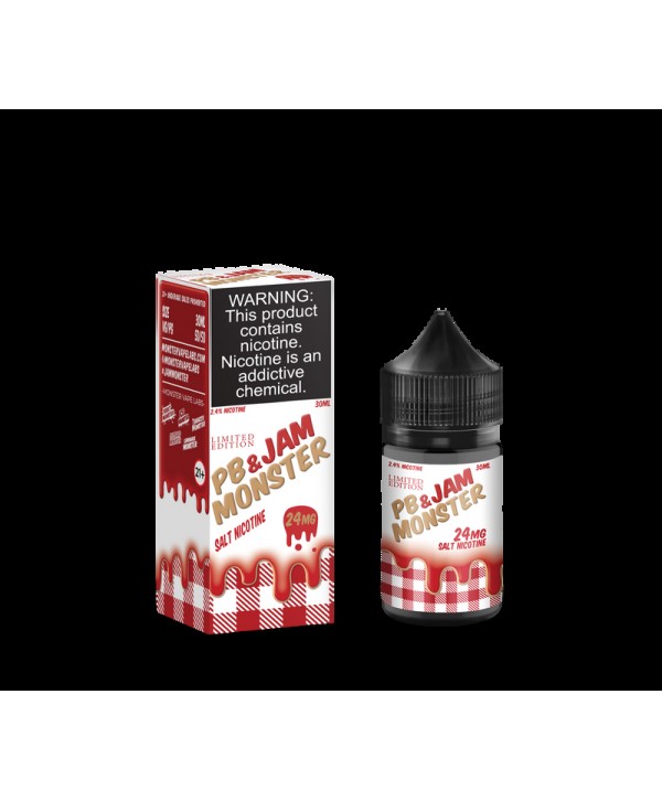 Jam Monster Salt Strawberry PB&J 30ml Nic Salt Vape Juice