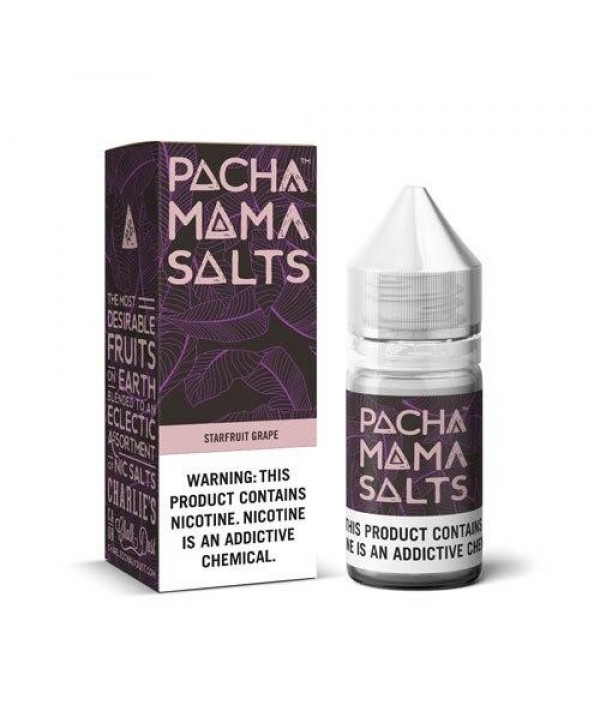 Pachamama Salts Starfruit Grape 30ml Nic Salt Vape Juice