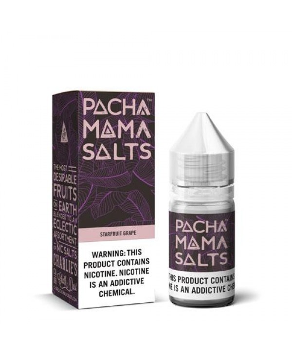 Pachamama Salts Starfruit Grape 30ml Nic Salt Vape Juice