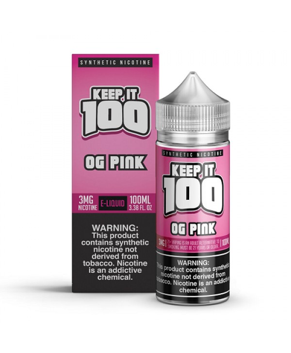 OG Pink Synthetic Nicotine 100ml Vape Juice - Keep It 100