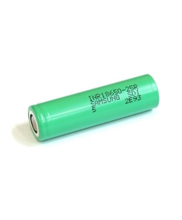 Samsung 25R 18650 2500mAh 20A Flat Top Battery