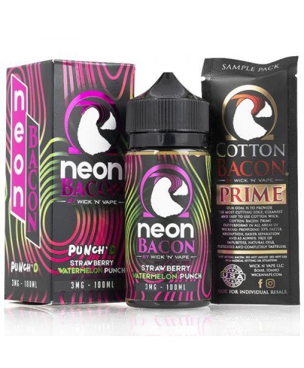 Punch'D Wick 'N' Vape 100ml Neon Bacon