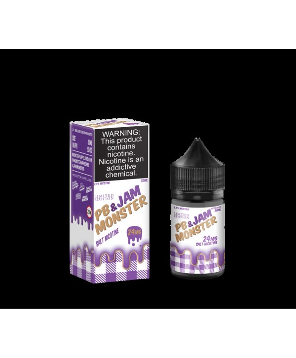 Jam Monster Salts PB & J 30ml Nic Salt Vape Juice