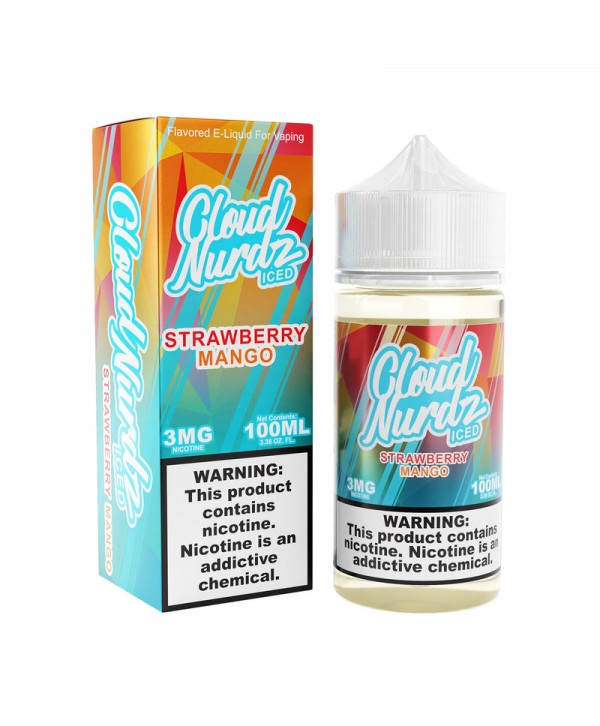 Strawberry Mango Iced 100ml Vape Juice - Cloud Nurdz