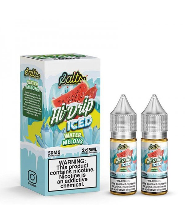 Hi-Drip Salts Water Melons Iced 30ml Nic Salt Vape Juice