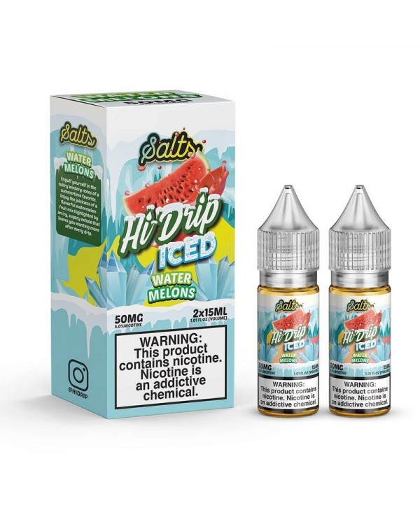 Hi-Drip Salts Water Melons Iced 30ml Nic Salt Vape Juice