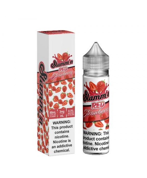 Slammin Red Strawberry 60ml Vape Juice