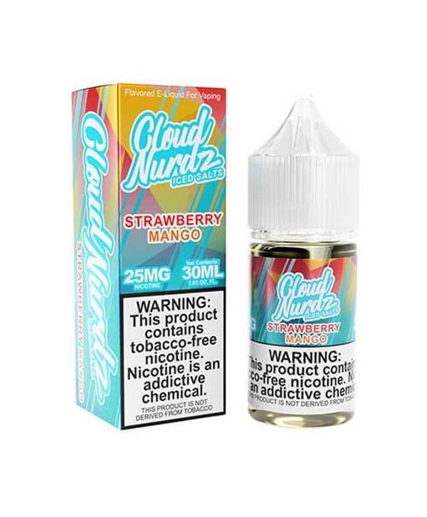 Strawberry Mango Iced 30ml TF Nic Salt Vape Juice - Cloud Nurdz