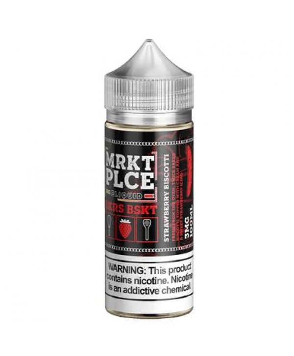 MRKT PLCE Strawberry Biscotti 100ml Vape Juice