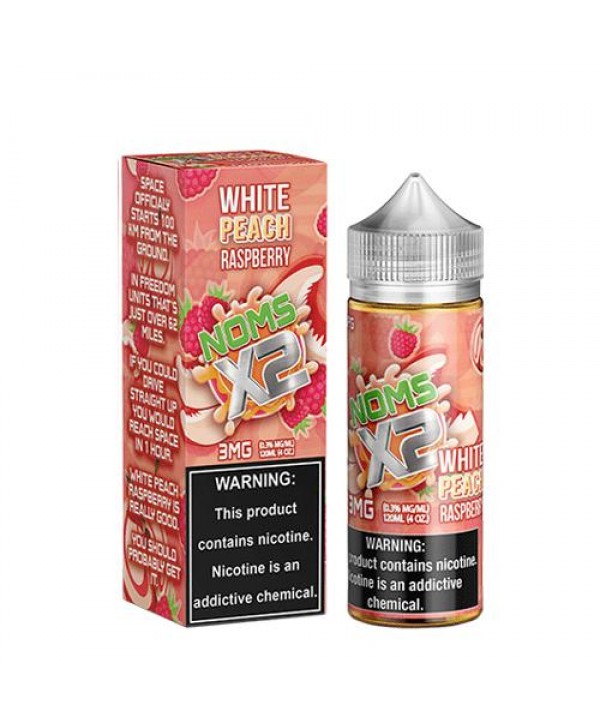 NOMS X2 White Peach Raspberry 120ml Vape Juice