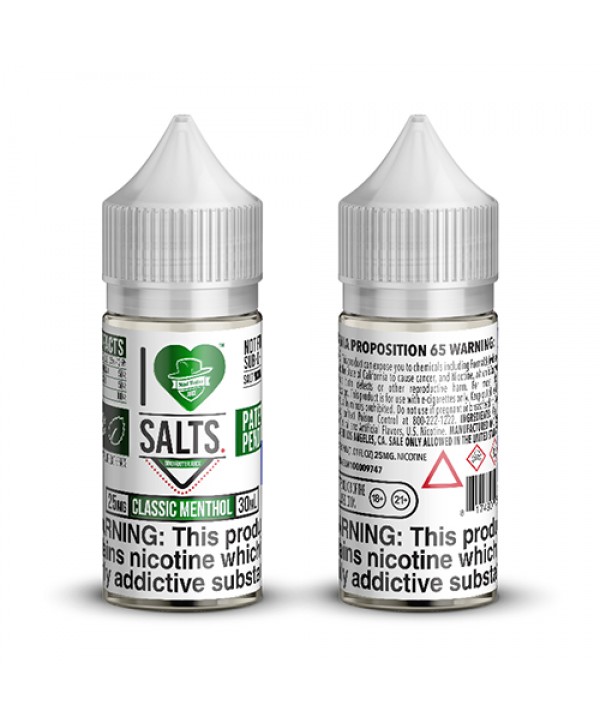 Mad Hatter I Love Salts Classic Menthol 30ml Vape Juice