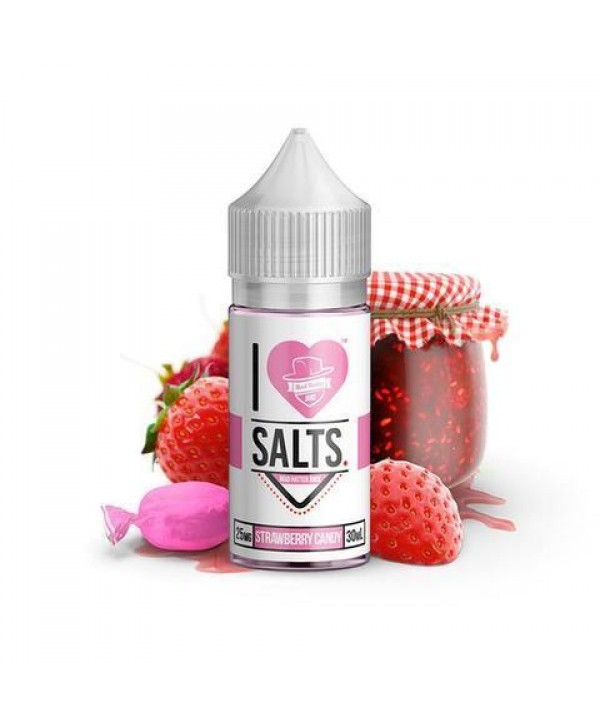 Mad Hatter Vape Juice I Love Salts Strawberry Candy 30ml