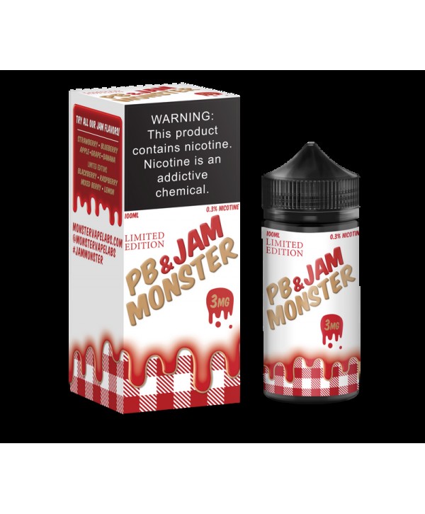 Jam Monster Strawberry PB&J 100ml Vape Juice