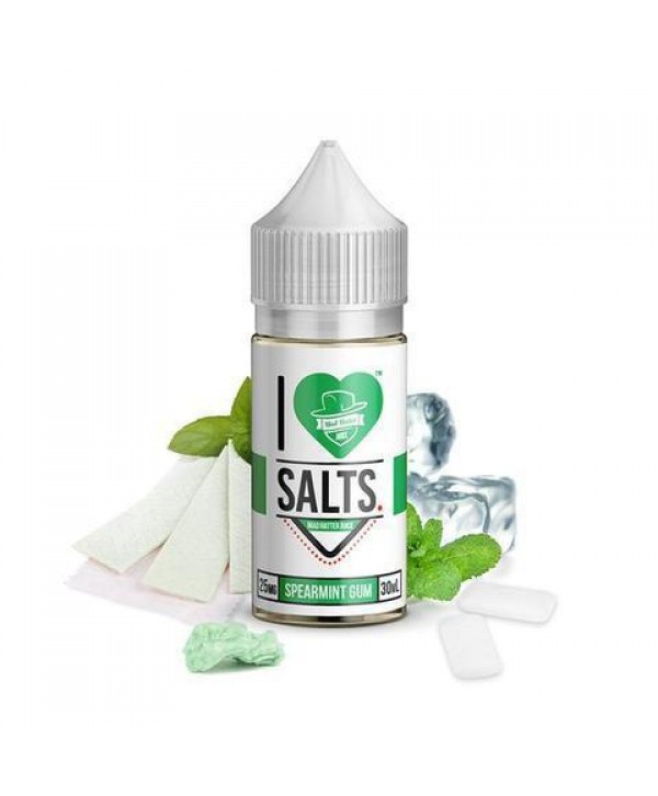 Mad Hatter Vape Juice I Love Salts Spearmint Gum 30ml