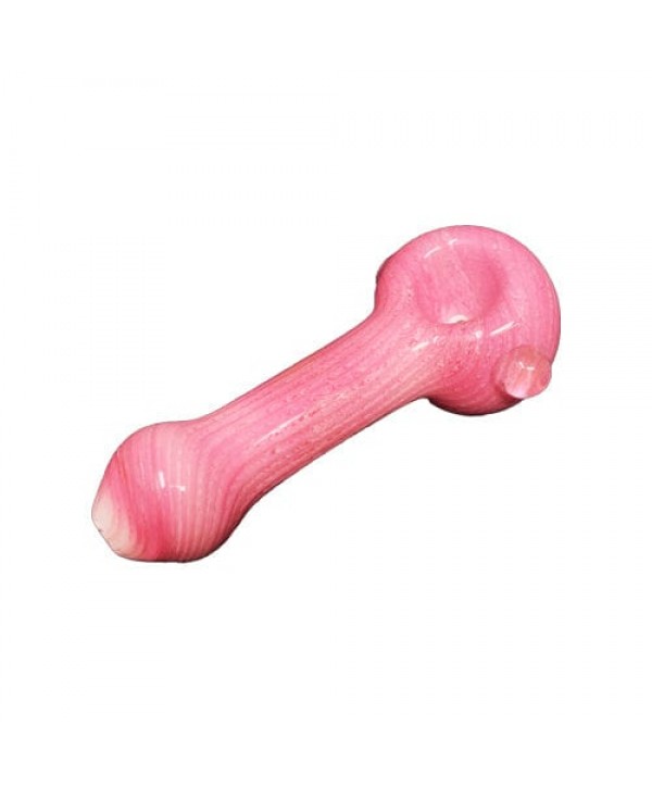 Pink Multi-Designed Handmade Glass Hand Pipe